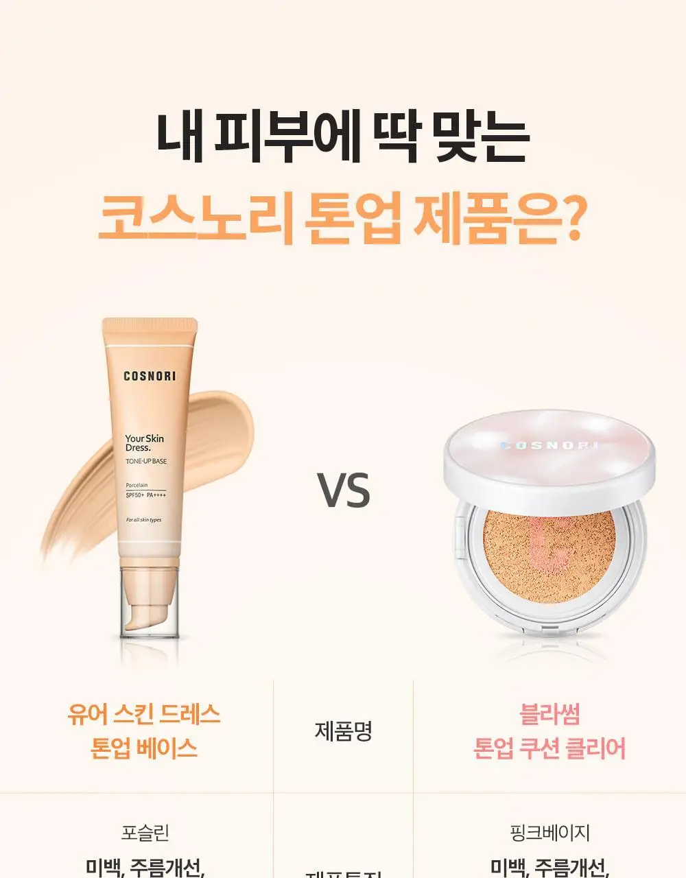 [매끈결커버/파데프리] 코스노리 유어 스킨 드레스 비건 톤업 선베이스 (단품/기획) 상세페이지 28